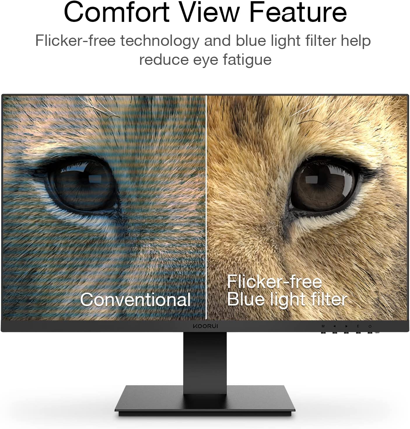 24" 1920 x 1080 Full HD Desktop Monitor 3000:1 Contrast Ratio - Frameless Design SRBG 75hz VGA HDMI