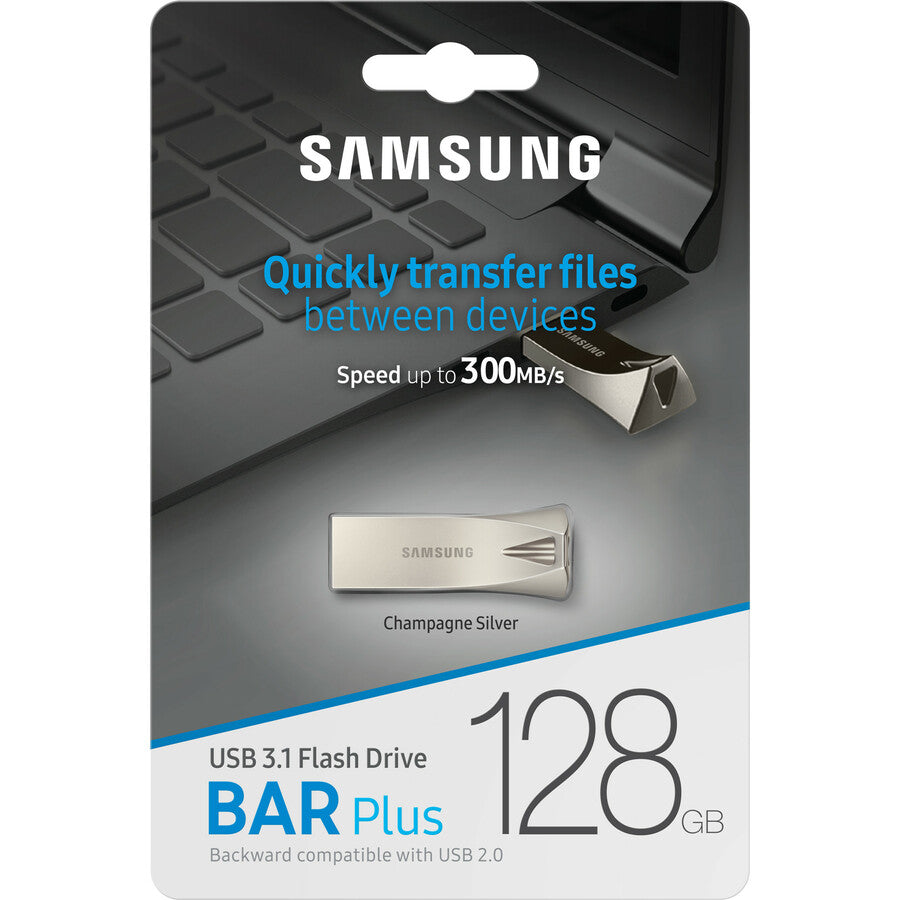 Samsung Bar 128gb USB Drive 400mb/s High Speed USB Storage Metal Housing